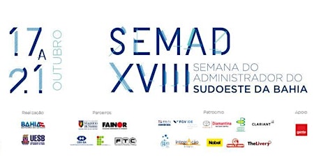 Imagem principal do evento XVIII Semana do Administrador do Sudoeste da Bahia - SEMAD 2016