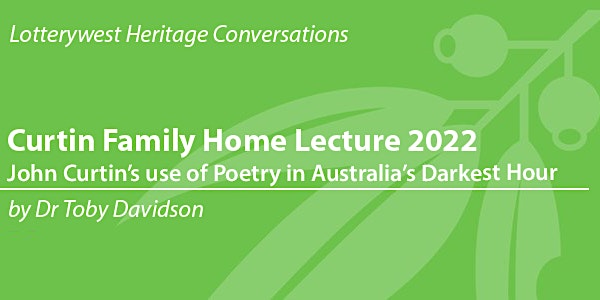 Curtin Family Home Lecture 2022