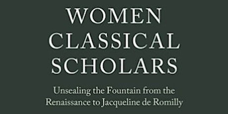 Women Classical Scholars Book Launch and Talk primary image