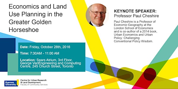 Economics and Land Use Planning in the Greater Golden Horseshoe