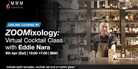 ZOOMixology: Virtual Cocktail Class with Eddie Nara