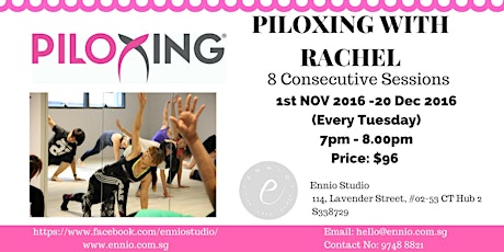 PILOXING 8 Consecutive Sessions at $96 primary image