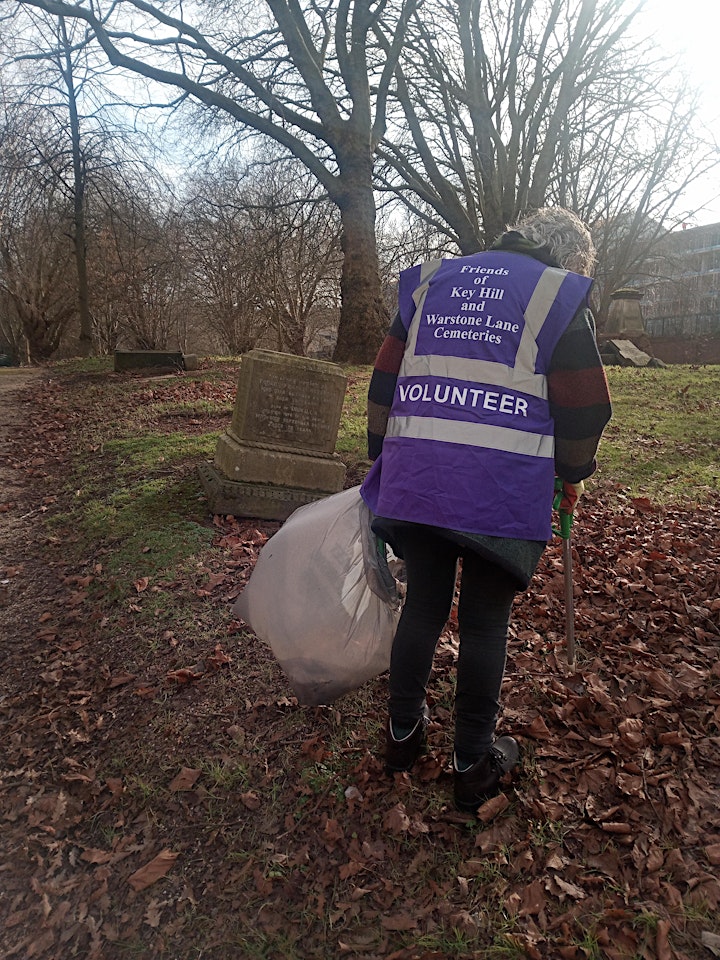Come & join our litter picks at Warstone Lane Cemetery & Key Hill Cemetery image