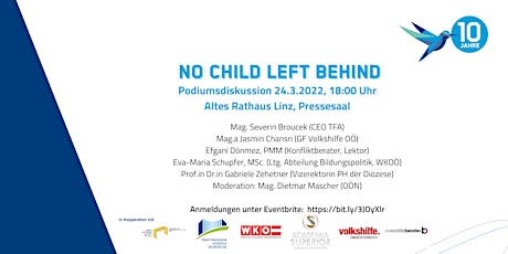 Hauptbild für Podiumsdiskussion: No child left behind