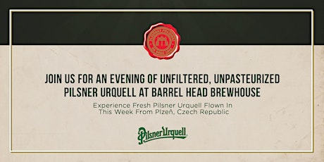 Pilsner Urquell Unfiltered, Unpasteurized Night primary image