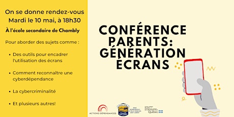 Conférence parents : Génération Écrans