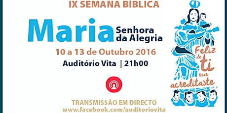 Imagem principal de IX Semana Bíblica - Maria, Senhora da Alegria