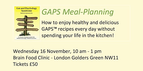 GAPS Meal Planning primary image