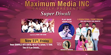 SUPER DIWALI with SUPER SINGERS primary image