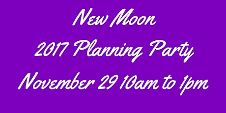 New Moon 2017 Planning Party primary image