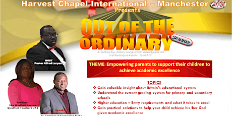 OUT OF THE ORDINARY SEMINAR primary image
