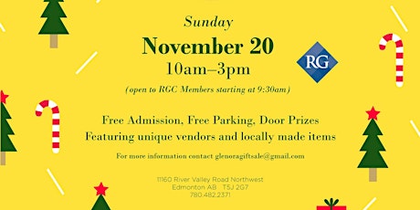 Royal Glenora Club Gift Show and Bake Sale primary image