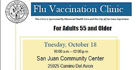 Free Flu Vaccination Clinic primary image