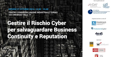 Gestire il Rischio Cyber per salvaguardare Business Continuity e Reputation