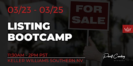 Listing Bootcamp ( 3 Day Event)
