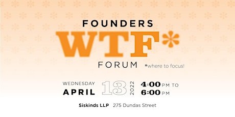 Founders WTF* Forum primary image