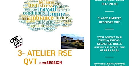 ATELIER RSE dédié QVT  2eme session ! primary image