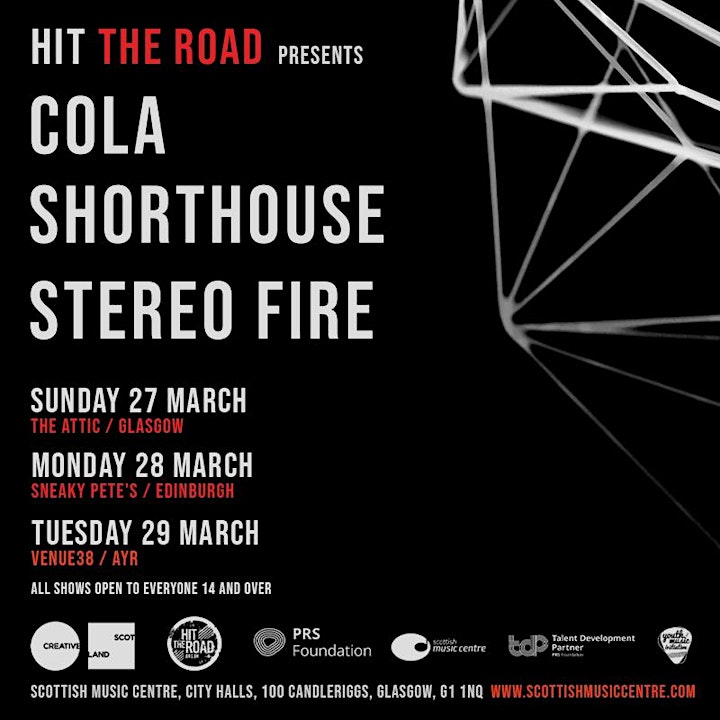 Hit The Road EDINBURGH, Shorthouse, Cola and Stereo Fire image