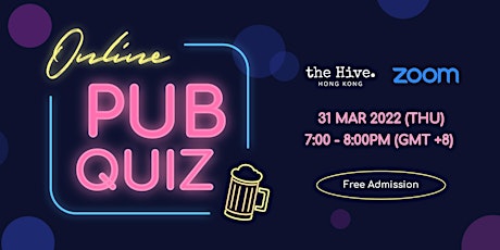 The Hive Online Pub Quiz primary image