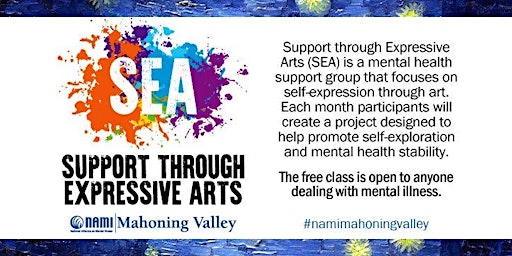 Imagem principal do evento Support Through Expressive Arts Group - NAMI Mahoning Valley SEA