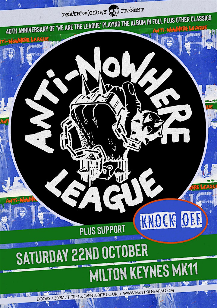 Anti-Nowhere League / Knock Off Live at the MK11 image