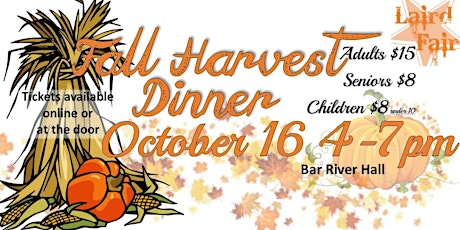 Laird Fair Fall Harvest Dinner primary image