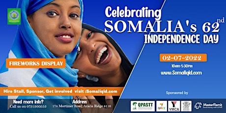 Celebrating Somalia's' 62nd Independence day 2022 tickets