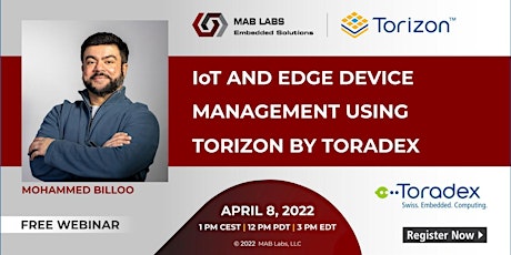 Webinar: IoT and Edge Device Management Using Torizon by Toradex primary image