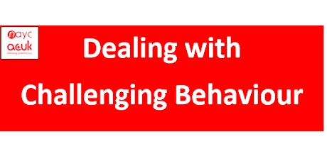Dealing with Challenging Behaviour tickets