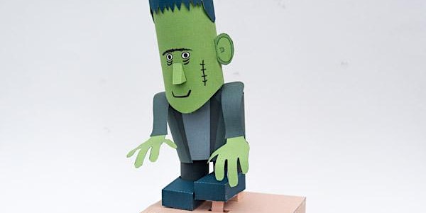 "Creepin' Frankenstein" Papercraft Automata Halloween Edition