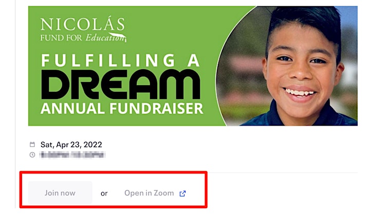 2022 Fulfilling a Dream Online Fundraiser image