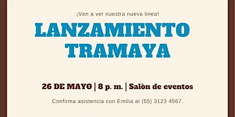 Imagen principal de Lanzamiento Tramaya