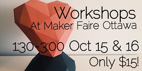 Low Poly Crafts Workshop at Maker Faire Ottawa! primary image