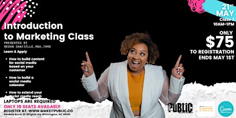 Introduction to Marketing Class 3 tickets