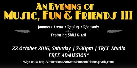 Reflections 2016 - An Evening of Music, Fun & Friends III primary image