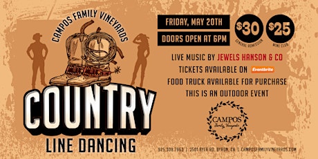 Country Line Dancing with Jewels Hanson and CO. tickets