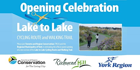 Opening Celebration - Lake to Lake Cycling Route and Walking Trail primary image