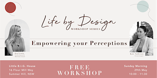 Life by Design Workshop #2: Empowering Your Perceptions