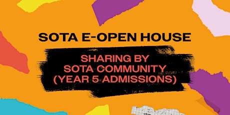 Hauptbild für Sharing by SOTA Community - Year 5  Admissions/ DSA -JC
