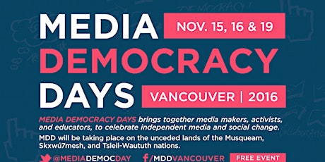 Media Democracy Days 2016 primary image