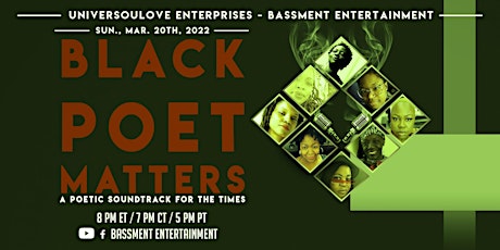 Black Poet Matters - A Poetic Soundtrack for the Times (Session 20) primary image