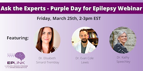 Ask the Experts - Purple Day for Epilepsy Webinar primary image
