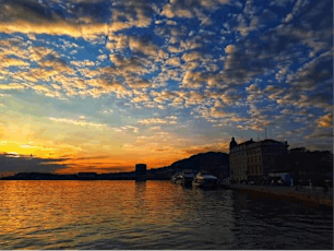 The Sunset in Split - A Walk Along the Seaside Promenade