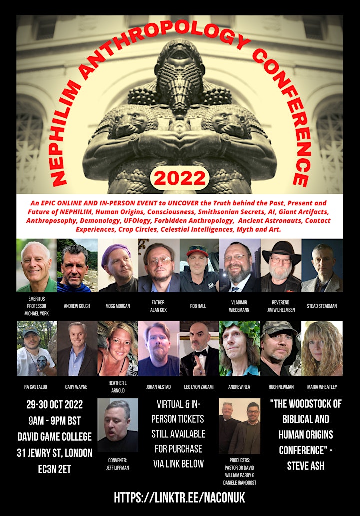 IN-PERSON TICKETS: Nephilim Anthropology Conference (UK) 2022 image