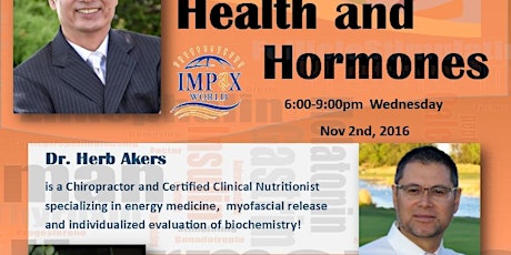 Health and Hormones! with Dr. Herb Akers, Cary Nosler hosted by Greg Im primary image