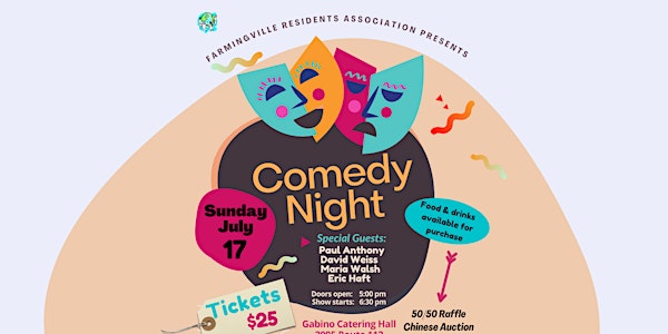 Farmingville Residents Association's 2022 Comedy Night & Chinese Auction