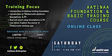Aatinaa Foundation and Basic Trading Course tickets