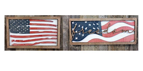 Two Trees DIY Class:  Patriotic Flag or Freedom Flag Sign