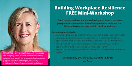 Mini Workshop - Building Workplace Resilience tickets