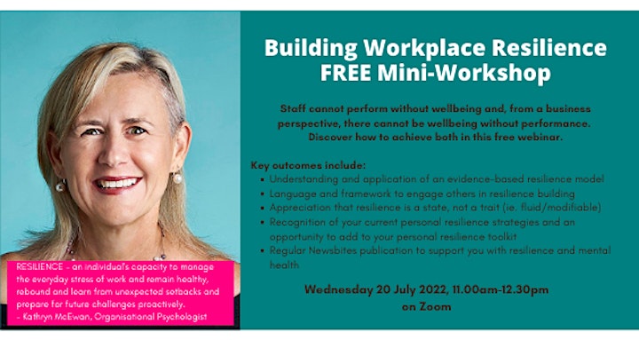 Mini Workshop - Building Workplace Resilience image